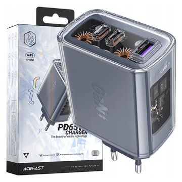 AceFast Acefast 65W Punjač S 3 Porta Za Hp Macbook Prijenosno Računala Usb C Brzo Punjenje