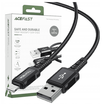 AceFast Acefast Lightning Kabel Za Apple Mobilne Telefone 1,8 M Mfi 2,4 A Brzi