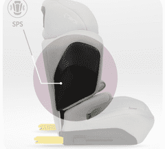 MoMi Mei autosjedalica, 100-150 cm, siva