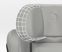 MoMi Mei autosjedalica, 100-150 cm, siva