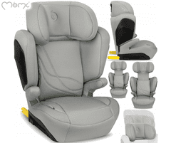 MoMi Mei autosjedalica, 100-150 cm, siva