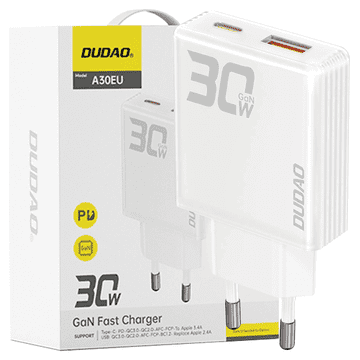 DUDAO Dudao Zidni Punjač Adapter Usb A Usb C Za Pametni Telefon 30W