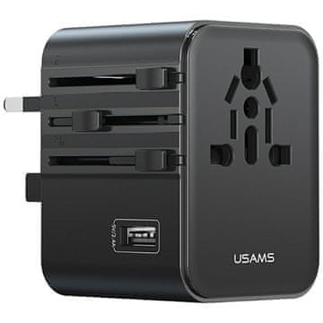 USAMS Usams Ac Punjač Putni Adapter 17W Za Sad/Au/Eu/Uk S Usb-C Usb-A