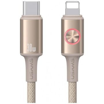 USAMS USB-C na Lightning kabel 1,2 m za brzo punjenje s titanijem