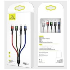 INNA Usams 4-U-1 Kabel U26 3M Za Lightning Usb-C Microusb Brzo Punjenje Za Iphone