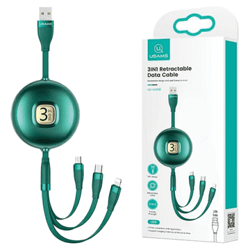 INNA Usams 3-U-1 Lightning Usb-C Micro Usb Kabel 1M Za Apple I Samsung Mobilne Telefone