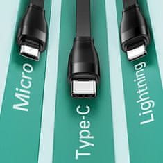 INNA Usams 3-U-1 Kabel Za Lightning Microusb Usb-C Za Brzo Punjenje Telefona