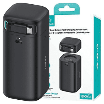 INNA Usams Powerbank 18000Mah Uvlačivi Usb-C Kabel Pd45W Za Pametne Telefone I Uređaje