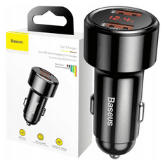 BASEUS Baseus Auto Punjač 2X Usb Qc 3.0 45W Za Iphone I Android Mobilne Telefone