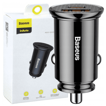 BASEUS Baseus Auto Punjač Pd Qc4.0+ 5A 30W Za Mobitele I Automobile