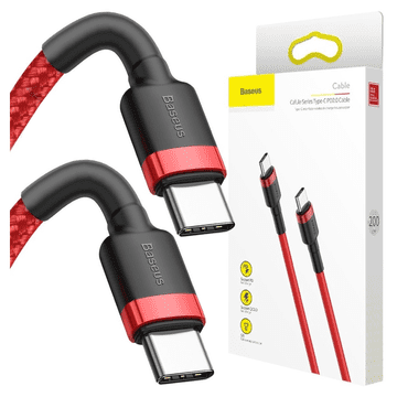 BASEUS Baseus Usb-C Na Usb-C Pd 60W Kabel Za Mobitele 2M S Qc 3.0 Tehnologijom
