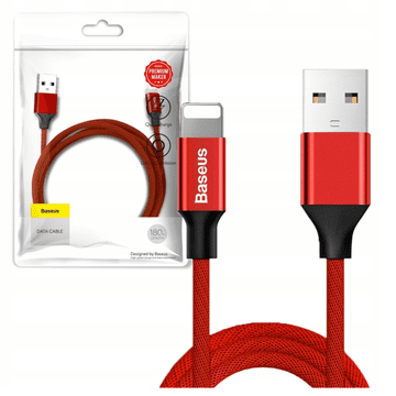 BASEUS Yiven Lightning kabel 1,8 m 2A (crveni)