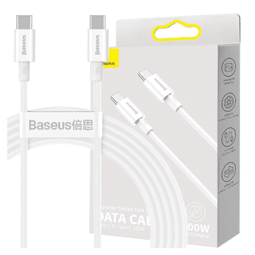 BASEUS Baseus Usb-C Na Usb-C Kabel 100W Za Mobitele I Prijenosna Računala 2M Brzo Punjenje