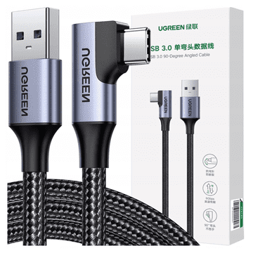 Ugreen Ugreen Usb-C Kabel Kutnog 3A Za Iphone Telefone 1M Brzo Punjenje