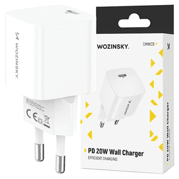 WOZINSKY USB-C zidni punjač 20W za iPhone 12, 13, 14, 15