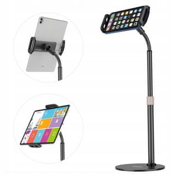 WOZINSKY stolni stalak za tablet i telefon, crni (WTHBK4)