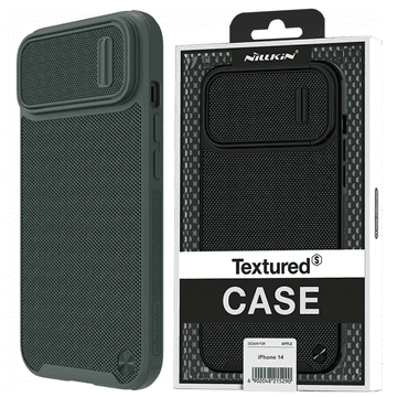 Nillkin Nillkin Textured S Case maska za iPhone 14 Plus, oklop sa zaštitom za kameru, zelena