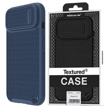 Nillkin Nillkin Textured S Case zaštitna maska za iPhone 14 Plus, poklopac s zaštitom kamere, plava