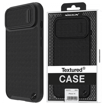 Nillkin Nillkin Textured S Case torbica za iPhone 14 Plus, oklop, zaštita kamere, crna