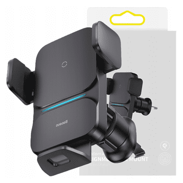 BASEUS Baseus Auto Držač S Qi Punjačem Za Mobitele Na Rešetki S Funkcijom