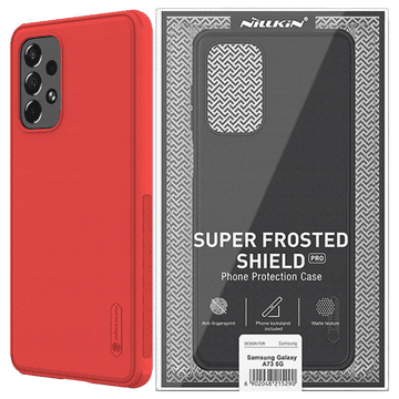 Nillkin Nillkin Super Frosted Shield Pro izdržljiva maska za Samsung Galaxy A73 crvena
