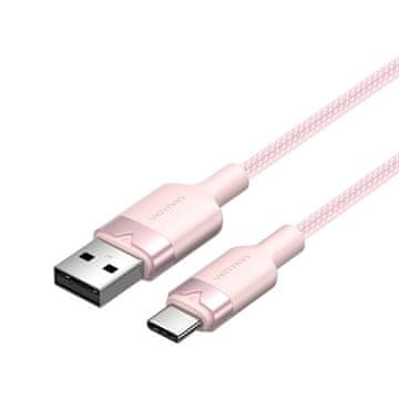 Vention USB 2.0 A na USB-C 3A kabel Vention CTNPH 2M (ružičasti)
