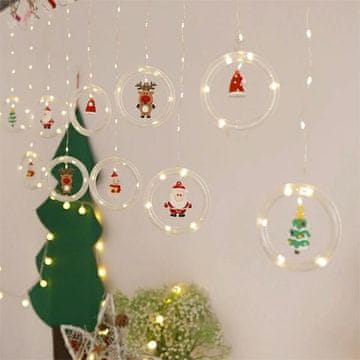 LED božićna svjetla, set od 10 okruglih figurica