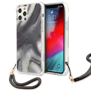 Guess Guess Marble maska za iPhone 12 / iPhone 12 Pro 6.1" - Siva