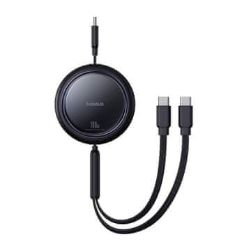BASEUS Baseus Usb-C 2U1 Svjetlji Ogledalni Kabel Za Mobitele I Prijenosna Računala 100W 1M