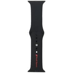 Audi Audi Sport Remenik S Crvenim Logom Za Apple Watch 44 45 46 49 Mm Crni Silikonski