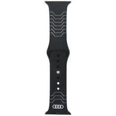 Audi Audi Silikonski Remen Za Apple Watch 40 41 42 Mm Crni Geometrijalni Dizajn