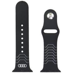 Audi Audi Silikonski Remen Za Apple Watch 40 41 42 Mm Crni Geometrijalni Dizajn