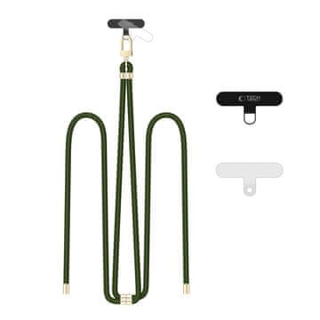 Tech-protect C7S Crossbody Remen za iPhone 12/13/14 - Hunter Green/Zlatan