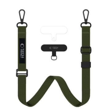 Tech-protect Držač za telefon s užetom za crossbody, univerzalan, kaki