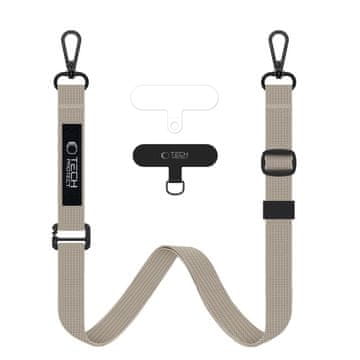 Tech-protect C6S KONOPNA CROSSBODY TORBA S KAPUCOM COSMIC LATTE