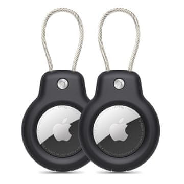 Tech-protect TECH-PROTECT Rough Vein 2-Pack Apple AirTag crni