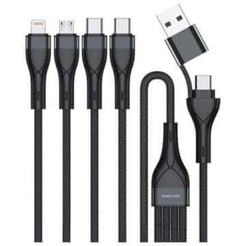 INNA 4Smarts Usb-C Usb-A Kabel 4U1 1,2M Za Mobitele, Tablete, Brzo Punjenje