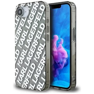 Karl Lagerfeld Srebrna maskica za iPhone 16e s logotipom Karla Lagerfelda