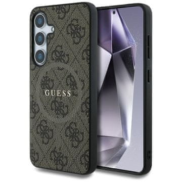 Guess Smeđa kožna maskica MagSafe za Samsung Galaxy S25