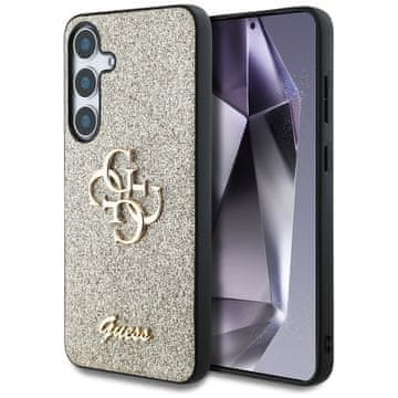 Guess Guess Futrola S Fiksnim Šljokicama I Metalnim Logom Za Samsung Galaxy S25 Tpu Futrola