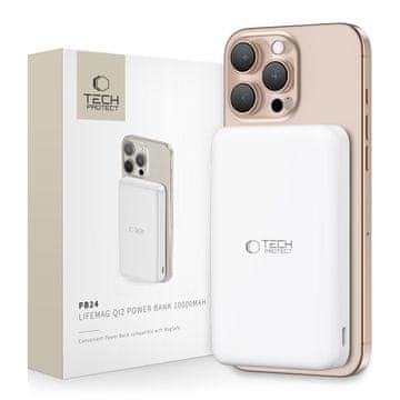 Tech-protect Tech-protect pb24 lifemag qi2 magsafe power bank 10000mah bijela