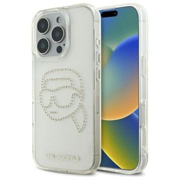 Karl Lagerfeld Karl Lagerfeld Tvrda Futrola Za Iphone 16 Pro Max 6.9 Prozirna S Karlom