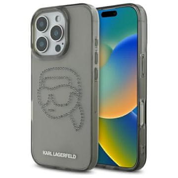 Karl Lagerfeld Karl Lagerfeld Tvrda Futrola Za Iphone 16 Pro Max 6.9 S Kamenjakom U Karnjem Umjetnosti Karl