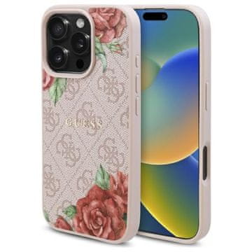 Guess Guess Tvrda Futrola Za Iphone 16 Pro Max 6.9 S 4G Cvijećnim Printom