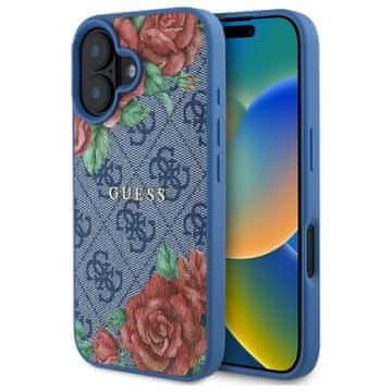 Guess Guess Tvrda Magnetna Futrola Za Iphone 16 6.1" S Cvjetnim Motivom