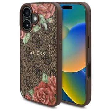Guess Guess Tvrda Futrola S Cvjetnim Uzorkom Za Iphone 16 6.1 Za Magsafe