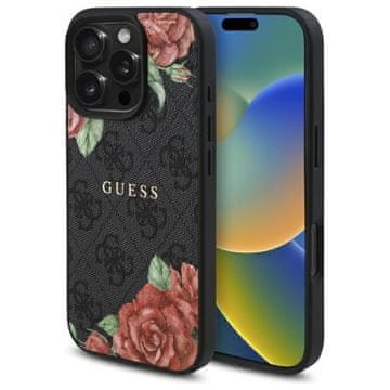 Guess Guess Tvrda Futrola 4G S Otiskom Cvijeća Za Apple Iphone 16 Pro Za Magsafe