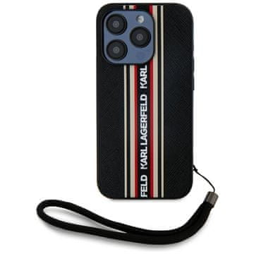 Karl Lagerfeld Saffiano crna maskica za iPhone 15 Pro