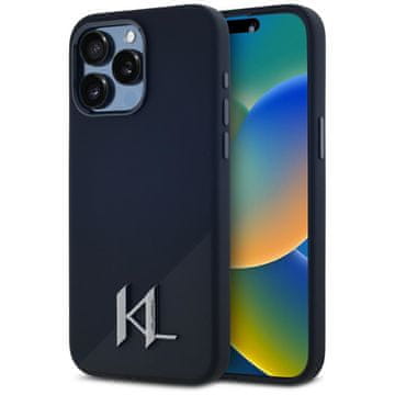 INNA Karl Lagerfeld Futrola Za Iphone 15 Pro Silikonska Metalna Futrola S Inicijalima, Magnetska