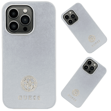 Guess Guess Tvrda Futrola S Metalnim Logom I Strassom Za Iphone 15 Plus 14 Plus 6.7